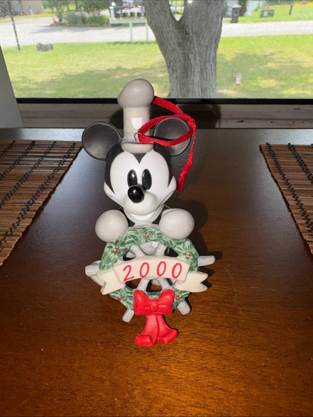 Disney MICKEY MOUSE Steamboat Willie ~ Christmas Through the Years 2000 Ornament